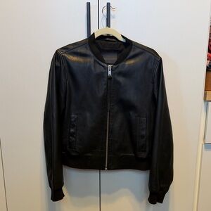AllSaints Black Bomber Jacket